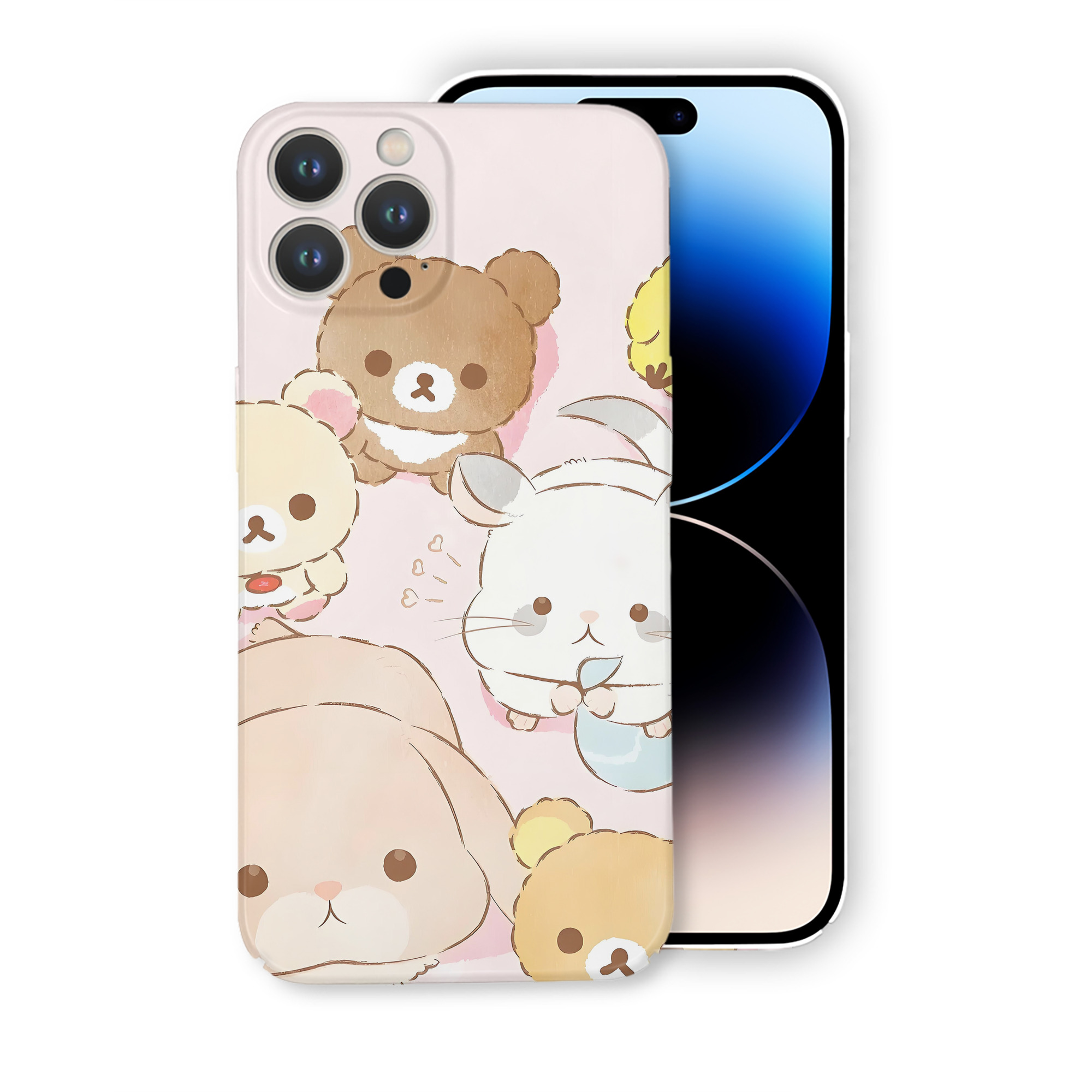（画像用） リラックマ リラックマ キイロイトリ Rilakkuma Korilakkuma Kiiroitori 【iPhone 14シリーズ対応】ハードケース